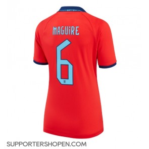 England Harry Maguire #6 Borta Matchtröja Dam VM 2022 Kortärmad